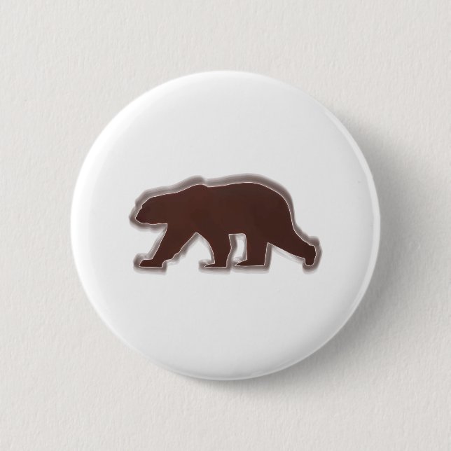 Badge Rond 5 Cm Ours Brown (Devant)
