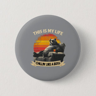 Badge Rond 5 Cm Ours cool vintage drôle fête des pères amateur d'a