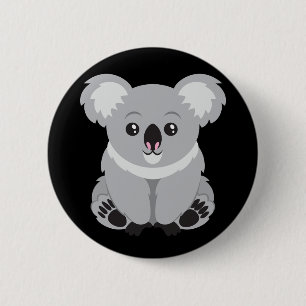 Badge Rond 5 Cm Ours de koala Animé