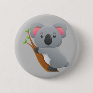 Badge Rond 5 Cm Ours de koala Animé