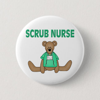 Badge Rond 5 Cm Ours de l'infirmière