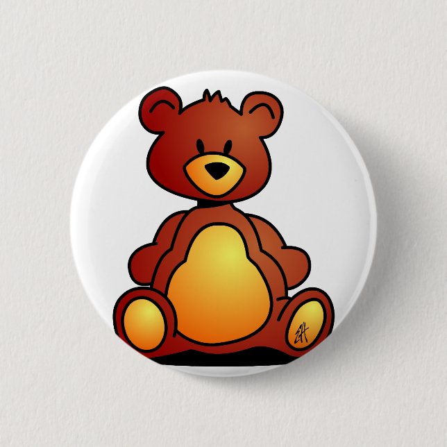 Badge Rond 5 Cm Ours de nounours (Devant)