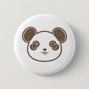 Badge Rond 5 Cm Ours de panda en détresse