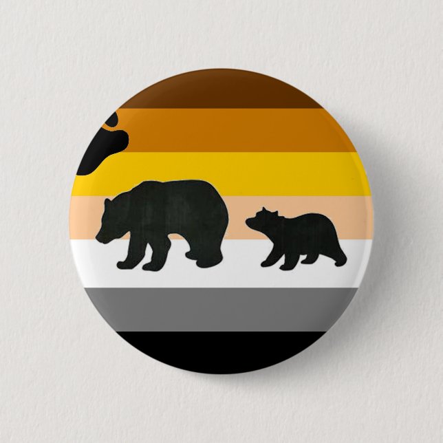 Badge Rond 5 Cm Ours et fierté de CUB (Devant)