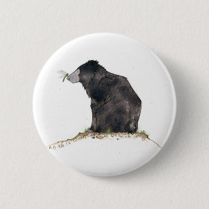 Badge Rond 5 Cm Ours et libellule