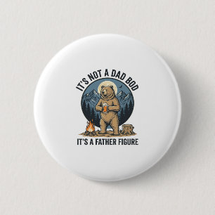 Badge Rond 5 Cm Ours figure paternelle drôle design vectoriel de c