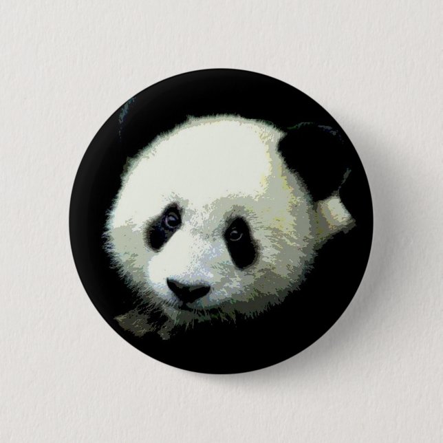 Badge Rond 5 Cm Ours Panda (Devant)