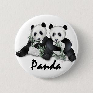 Badge Rond 5 Cm Ours panda géants