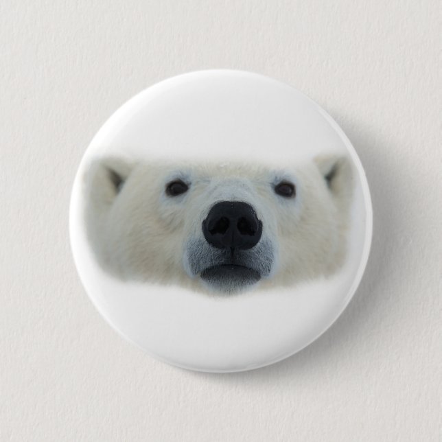 Badge Rond 5 Cm Ours polaire (Devant)