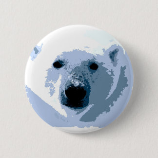 Badge Rond 5 Cm Ours polaire Pop Art