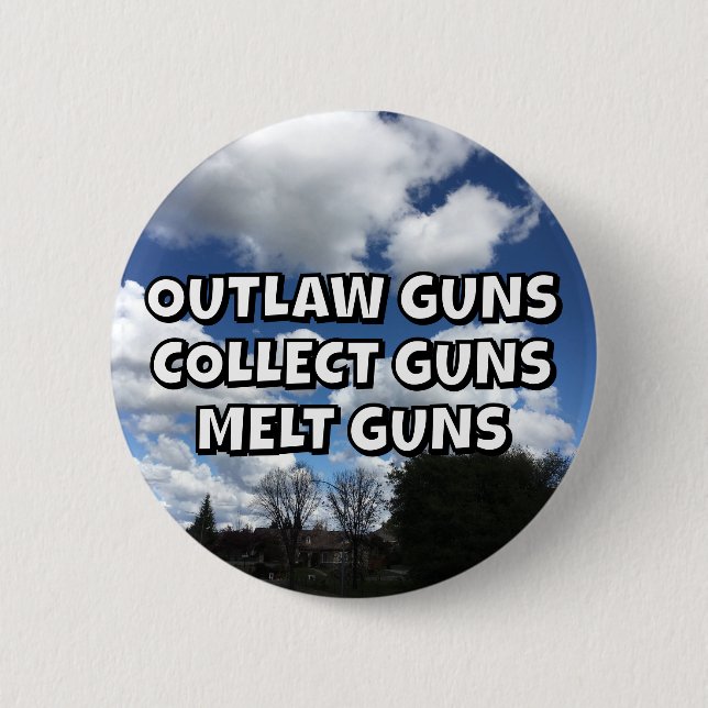 BADGE ROND 5 CM OUTLAW GUNS COLLECT GUNS MELT GUNS (Devant)