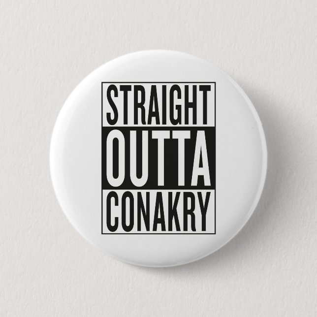 Badge Rond 5 Cm outta droit Conakry (Devant)