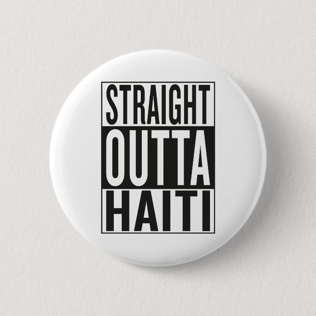 Badge Rond 5 Cm outta droit Haïti (Devant)