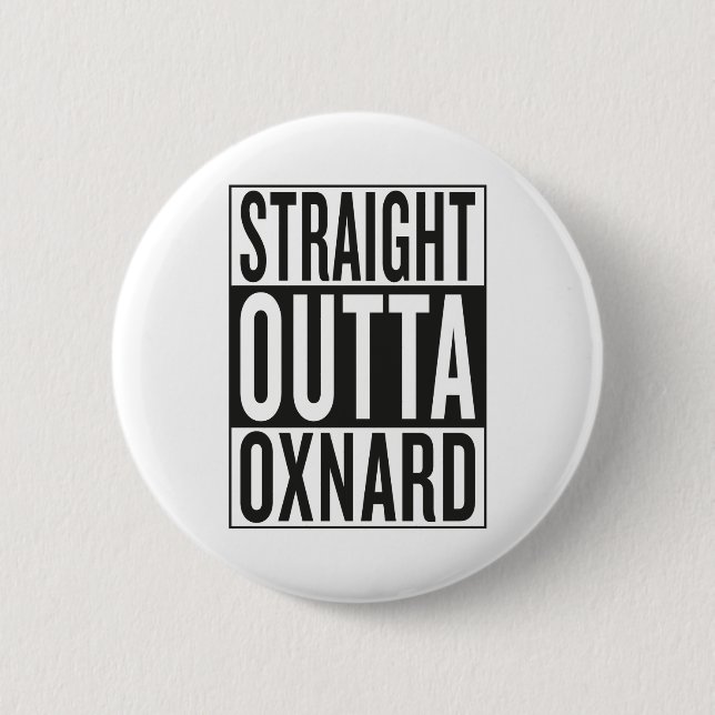Badge Rond 5 Cm outta droit Oxnard (Devant)