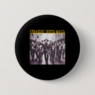 Badge Rond 5 Cm Outta Mega Western Cowboy Outfit Trump 20
