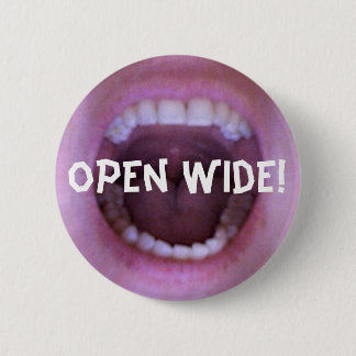 Badge Rond 5 Cm ouvrez-vous au loin !