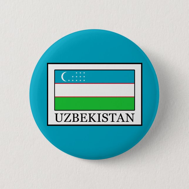 Badge Rond 5 Cm Ouzbékistan (Devant)