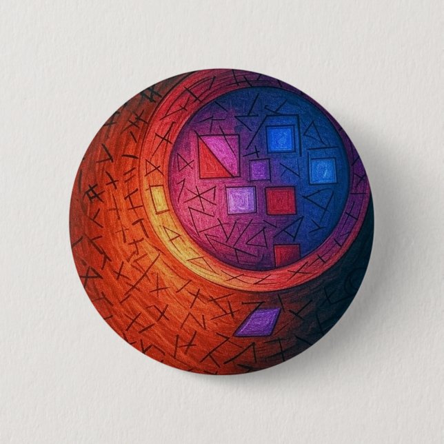 Badge Rond 5 Cm ovni Yaei (Devant)