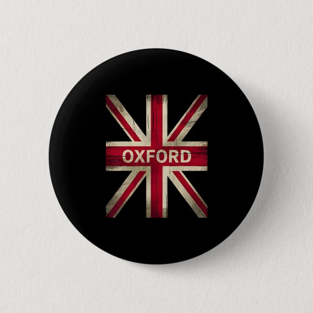 Badge Rond 5 Cm Oxford England Britain Uk History Vacation Souveni (Devant)