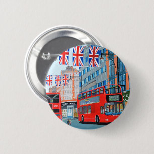 Badge Rond 5 Cm Oxford Street - Jubilé de diamant de la Reine