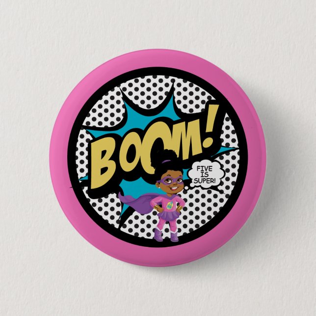 Badge Rond 5 Cm P.J. Boutons d'anniversaire (Devant)