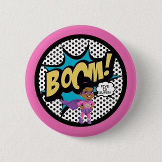 Badge Rond 5 Cm P.J. Boutons d'anniversaire