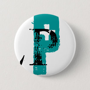 Badge Rond 5 Cm P monogramme