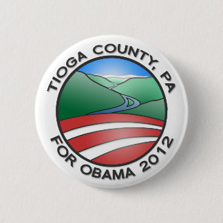 Badge Rond 5 Cm PA du comté de Tioga pour le canyon 2012 d'Obama