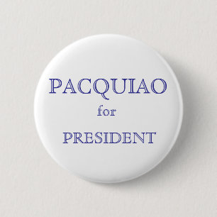 Badge Rond 5 Cm PACQUIAO, pour, PRÉSIDENT