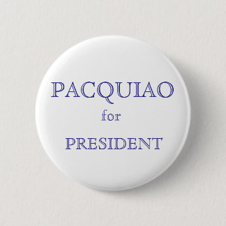 Badge Rond 5 Cm PACQUIAO, pour, PRÉSIDENT