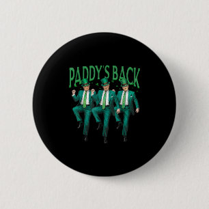 Badge Rond 5 Cm Paddle Dancing Trump Jour de la Saint Patrick Iris