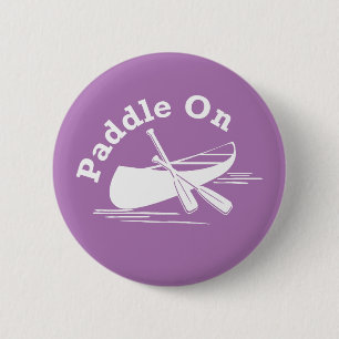 Badge Rond 5 Cm Paddle On Design - Bouton rond