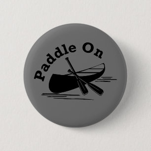 Badge Rond 5 Cm Paddle On Design - Bouton rond