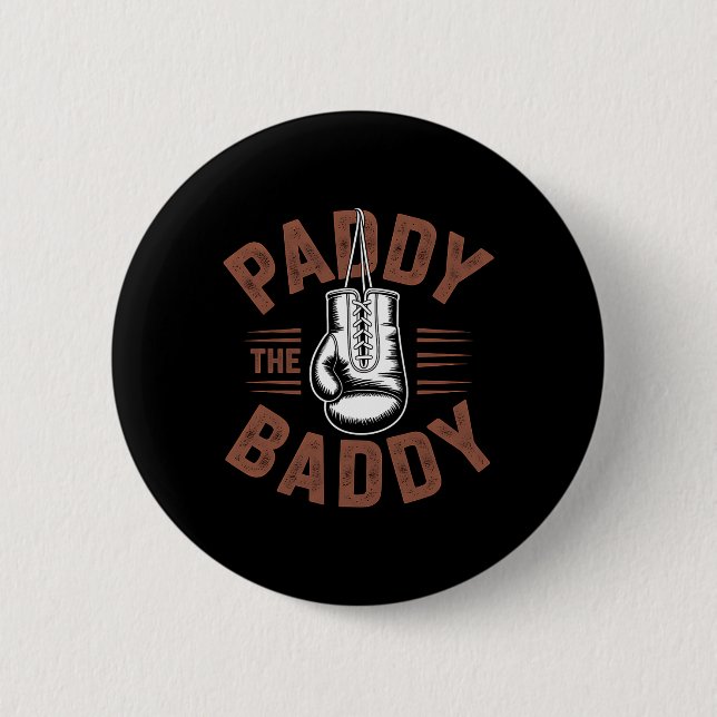 Badge Rond 5 Cm Paddy Baddy Irish Boxing Fan Gift (Devant)