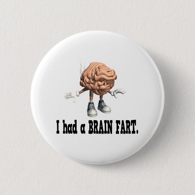 Badge Rond 5 Cm Pain de cerveau (Devant)