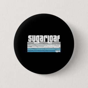 Badge Rond 5 Cm Pain De Sucre Maine Me Vacances Rétro Ski Snowboar