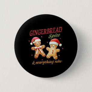 Badge Rond 5 Cm Pain d'épices &amp; Tout Beau Noël