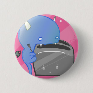 Badge Rond 5 Cm Pain grillé brûlé