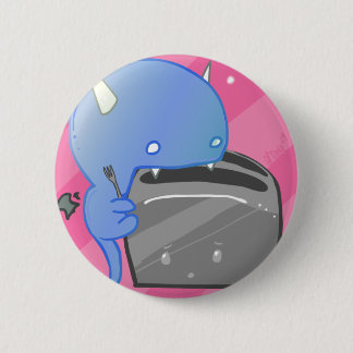 Badge Rond 5 Cm Pain grillé brûlé