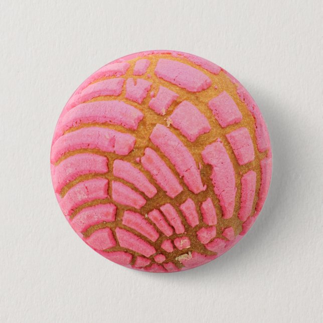 Badge Rond 5 Cm Pain mexicain Concha Pan De Huevo (Devant)