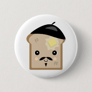 Badge Rond 5 Cm pain perdu mignon
