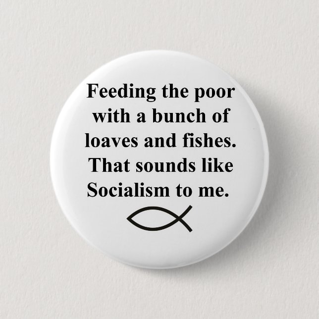 Badge Rond 5 Cm Pains de socialisme (Devant)