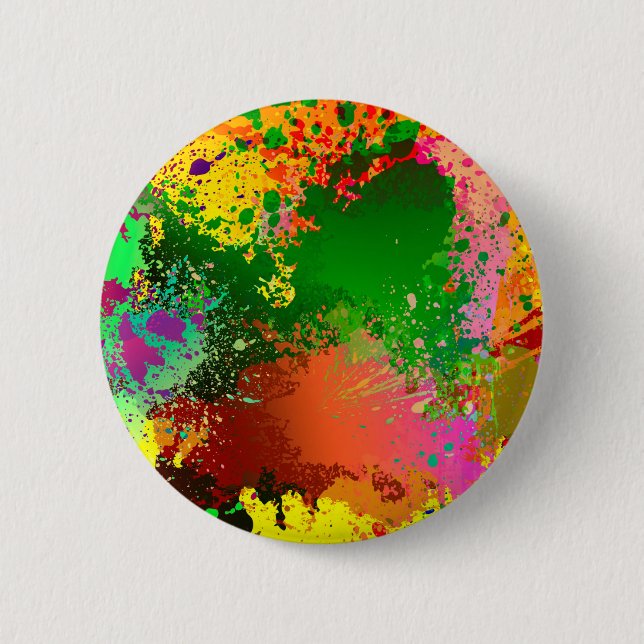 Badge Rond 5 Cm Paint Splatter (Devant)