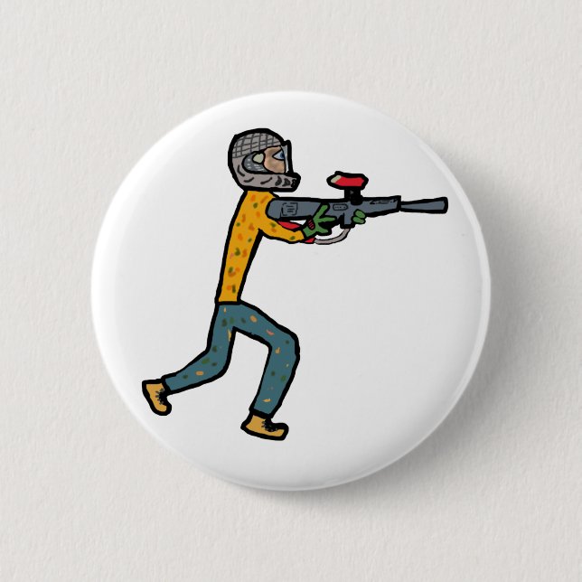Badge Rond 5 Cm Paintball (Devant)