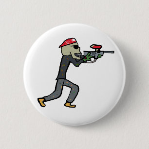 Badge Rond 5 Cm Paintball