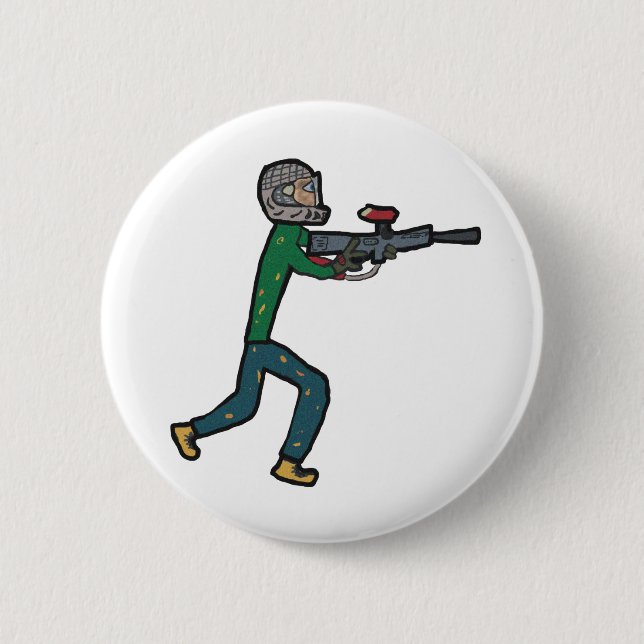 Badge Rond 5 Cm Paintball (Devant)