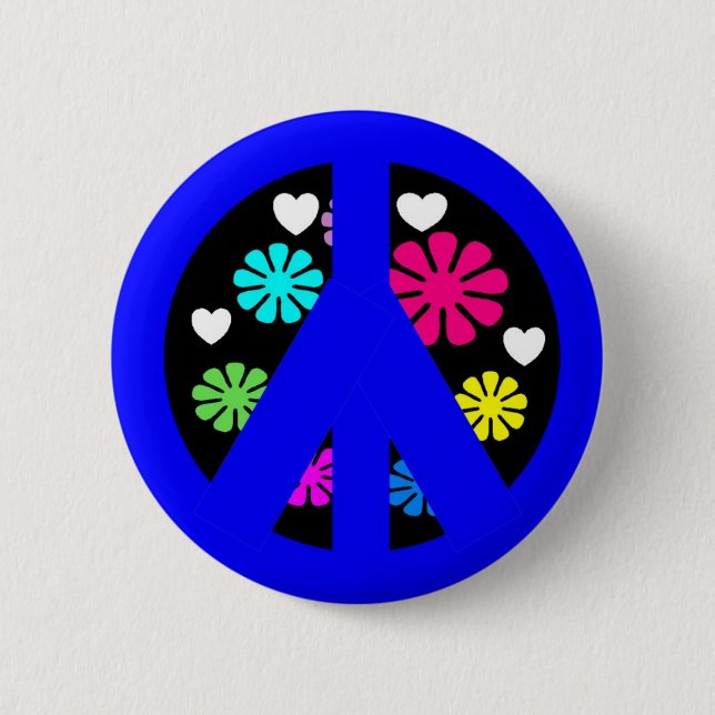 Badge Rond 5 Cm Paix (Devant)