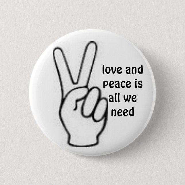 Badge Rond 5 Cm paix (Devant)