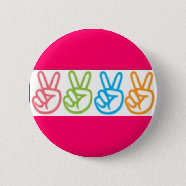 Badge Rond 5 Cm Paix (Devant)