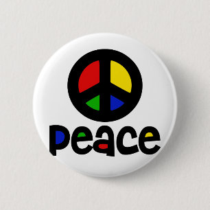 Badge Rond 5 Cm Paix